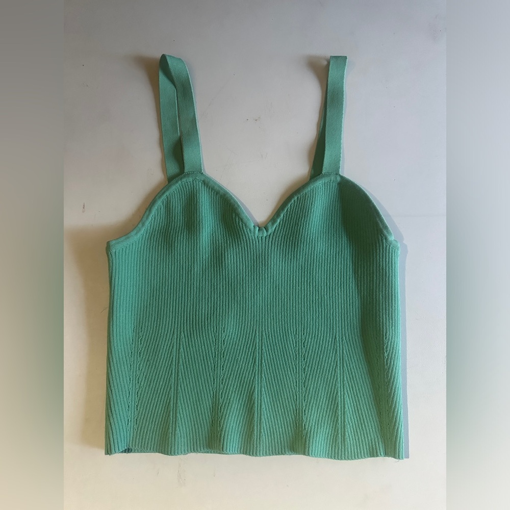 Alter’d State Teal Ribbed Women's Top